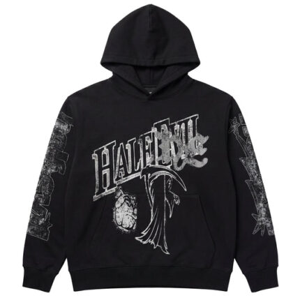 BXLLDOG Hoodie, Half Evil gothic graphic