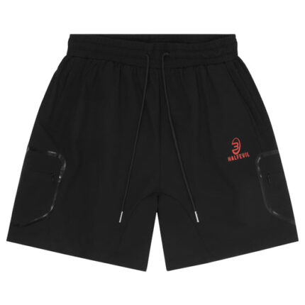 Black & Red Tech Shorts