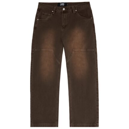 Brown Washed Carpenter Denim (1)