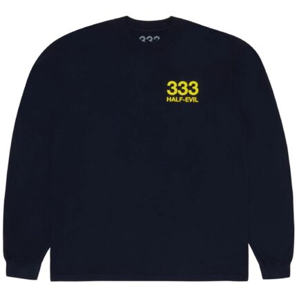 Navy & Yellow Logo Long Sleeve (1)