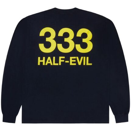 Navy & Yellow Logo Long Sleeve (2)