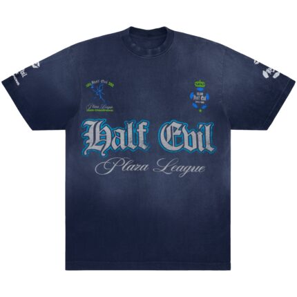 Plaza League Tee front, 333 Half-Evil