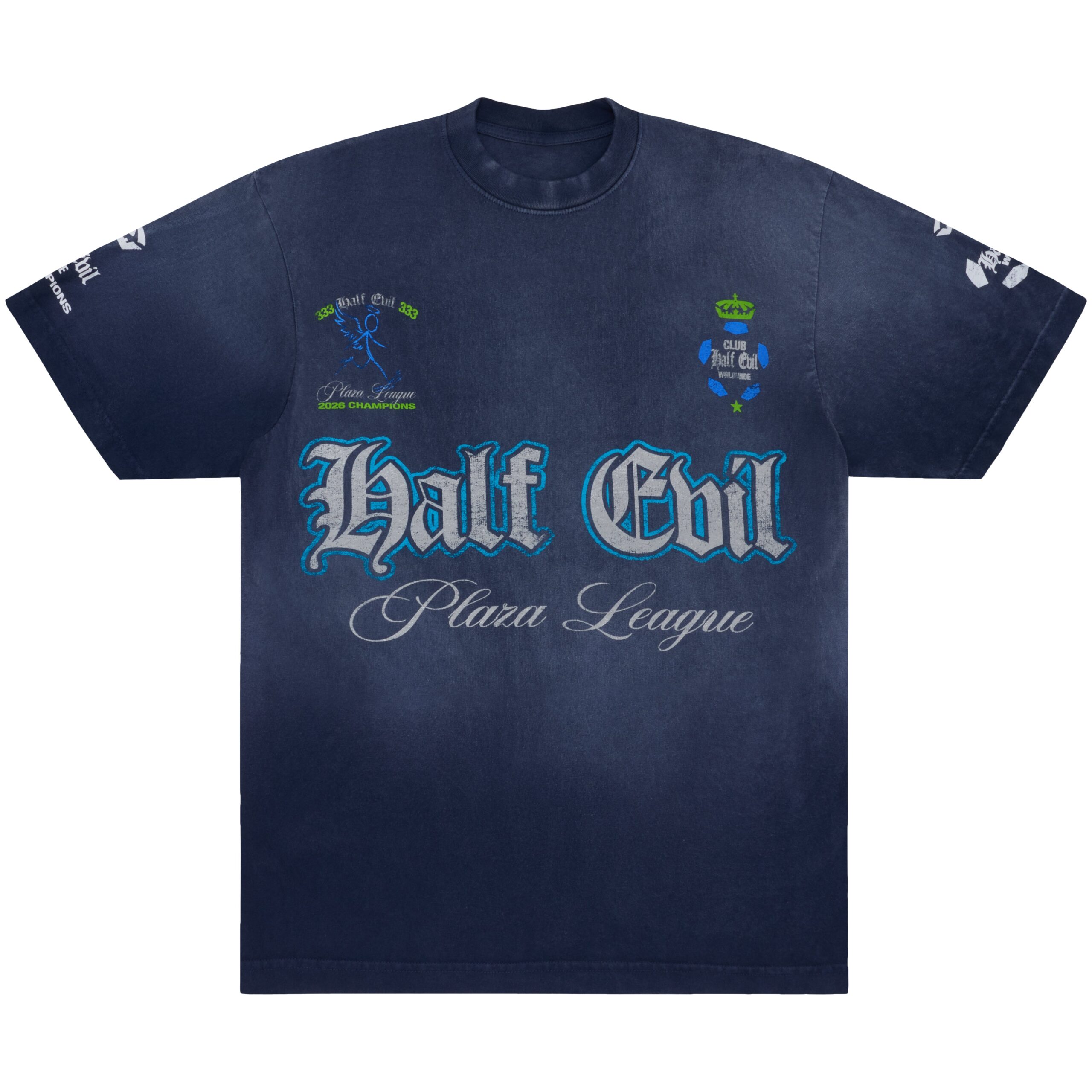 Plaza League Tee - Front Plaza League Tee front, 333 Half-Evil