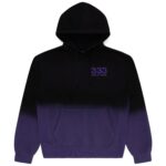 Purple Split-Dye Logo Hoodie back, 333 Half-Evil