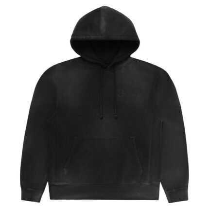 Vintage Black Logo Hoodie front, 333 Half-Evil