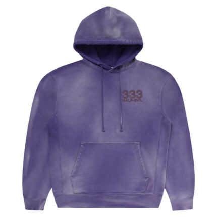 Vintage Ube Logo Hoodie back, 333 Half-Evil