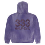 Vintage Ube Logo Hoodie front, 333 Half-Evil
